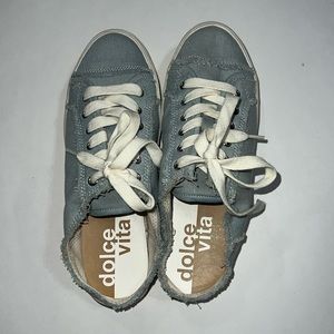 Dolce Vita Mules Slip On Canvas Laced Shoes Size 6